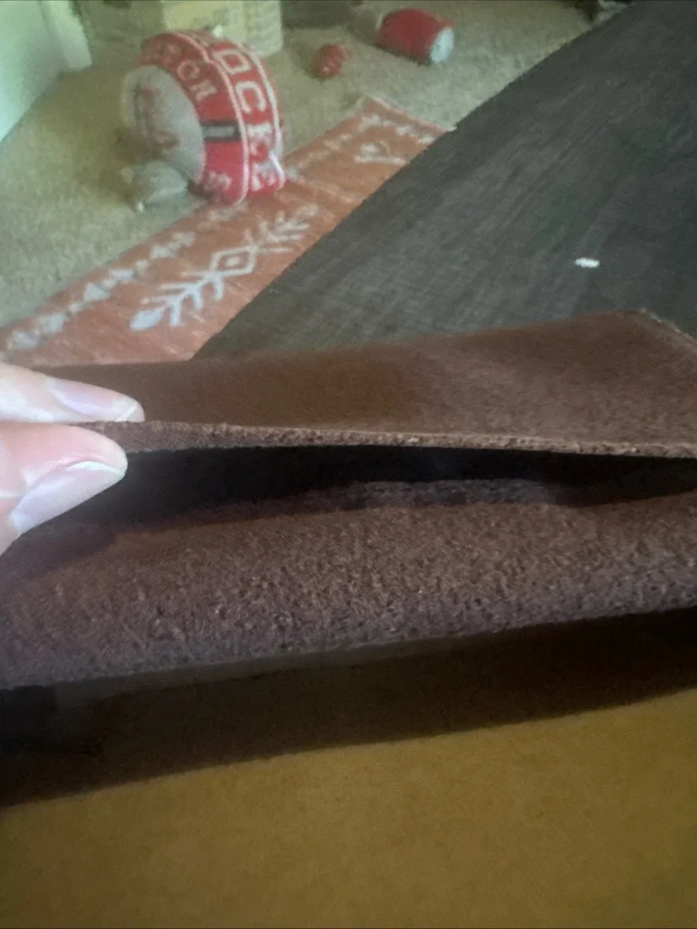 Justin Rodeo Wallet Brown Roughout Leather Western Bifold NEW